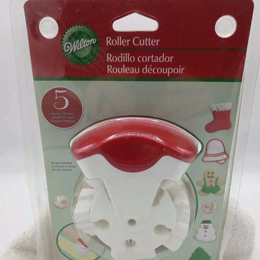 Wilton Roller Cutter #2308-1054 5 Shapes Baking Cookie Cutter Christmas NIP NEW